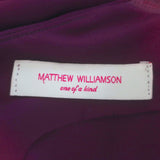 Matthew Williamson One of a Kind Belted Gown Plum Size 4 Sleeveless Maxi Dress