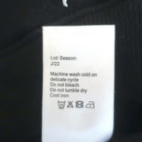 R13 Logo-Embroidered Hoodie Sweatshirt Black Size Extra Small