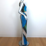 Missoni Lurex Wave Knit Sleeveless Maxi Dress Black/Multi Size 38