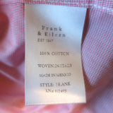 Frank & Eileen Frank Shirt Pink Micro Check Cotton Size Extra Extra Small