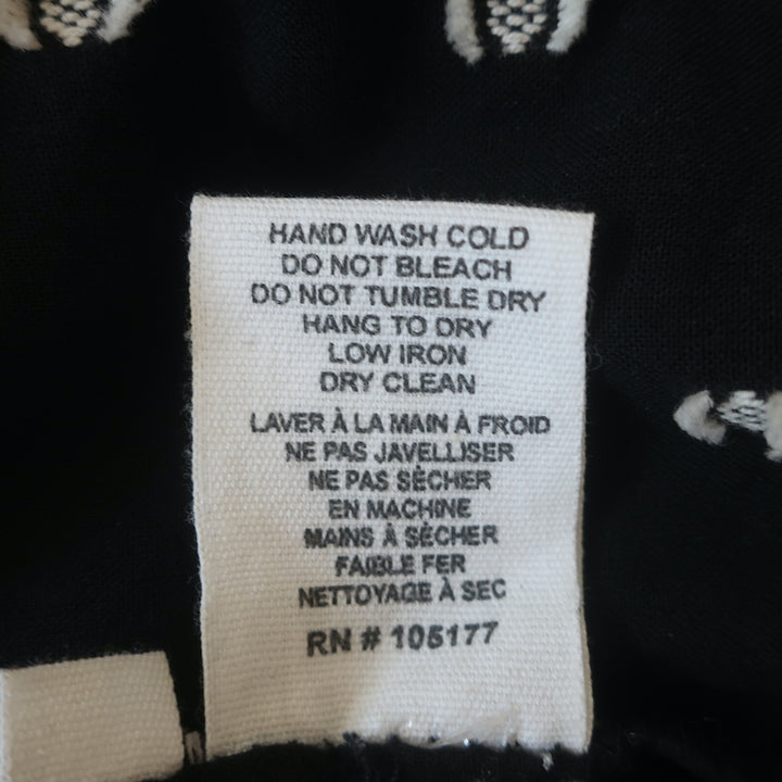 Ulla Johnson Abigail Blouse Black Eclipse Dot Embroidered Cotton Size 2