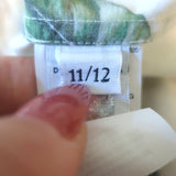 Dolce & Gabbana Camellia Print Dress Yellow/Pink Poplin Size 11/12 Womens XS