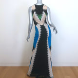 Missoni Lurex Wave Knit Sleeveless Maxi Dress Black/Multi Size 38