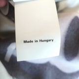 Moschino Graffiti Print Blouse Multicolor Silk Satin Size US 6 Short Sleeve Top