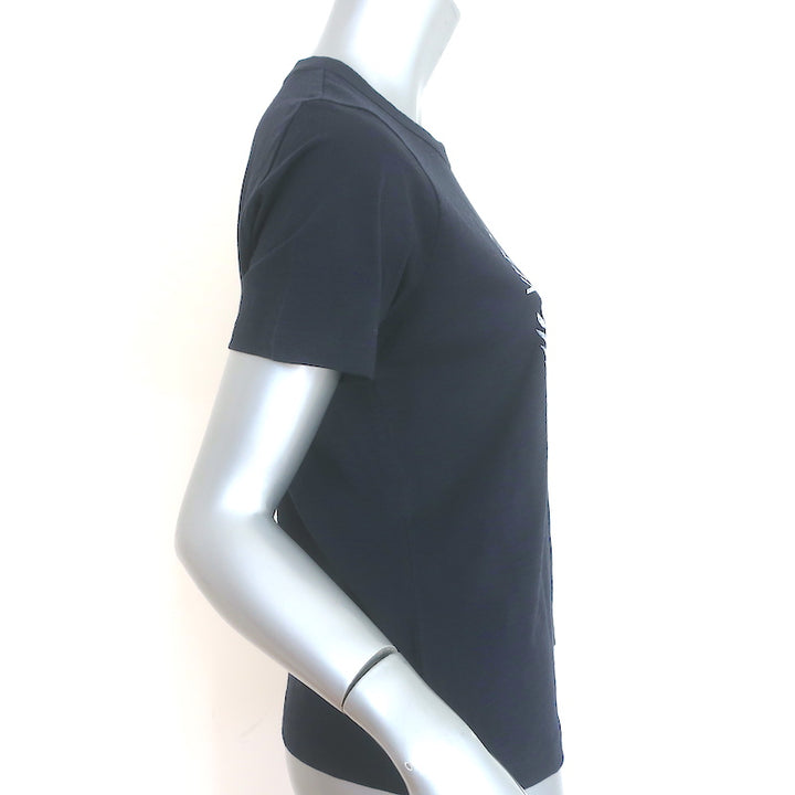 Veronica Beard Logo T-Shirt Navy Size Small Short Sleeve Top NEW