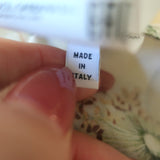 Dolce & Gabbana Camellia Print Dress Yellow/Pink Poplin Size 11/12 Womens XS