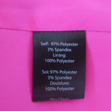 Milly Avery Blazer & Paige Cropped Pants Suit Fuchsia Cady Size 6/8