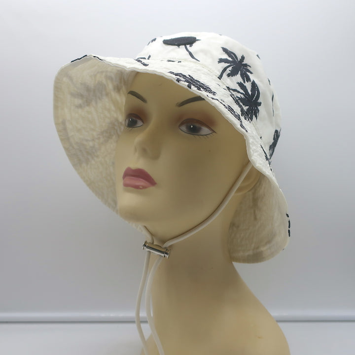 Moncler Palm Tree Bucket Hat White Size Small