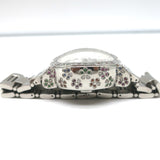 Michele Extreme Fleur Diamond Bezel Stainless Steel Watch MW04A13