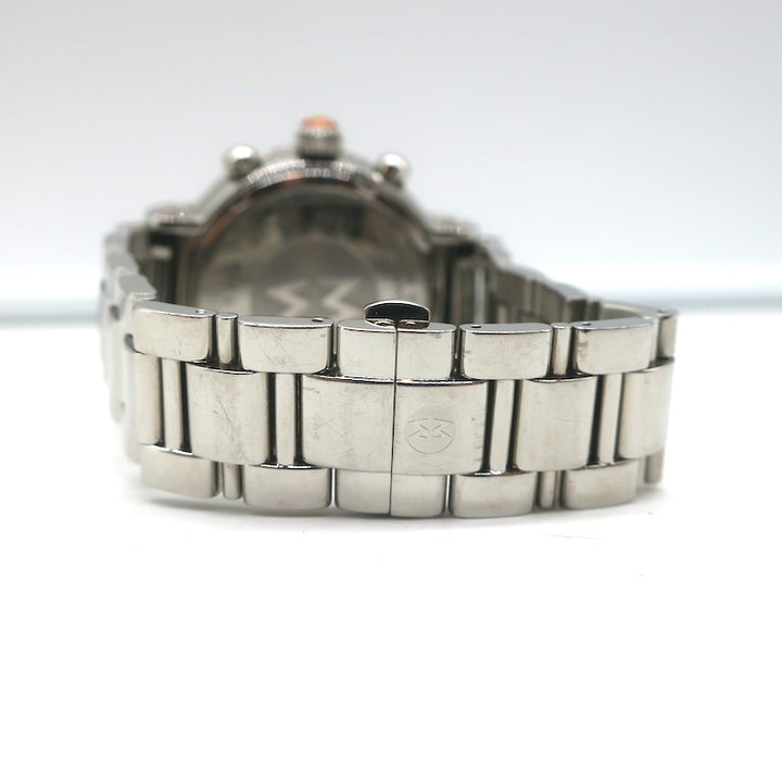 Michele Extreme Fleur Diamond Bezel Stainless Steel Watch MW04A13