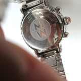 Michele Extreme Fleur Diamond Bezel Stainless Steel Watch MW04A13