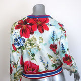 Dolce & Gabbana Logo-Embroidered Floral Print Sweatshirt Size  Y 11/12 Womens XS