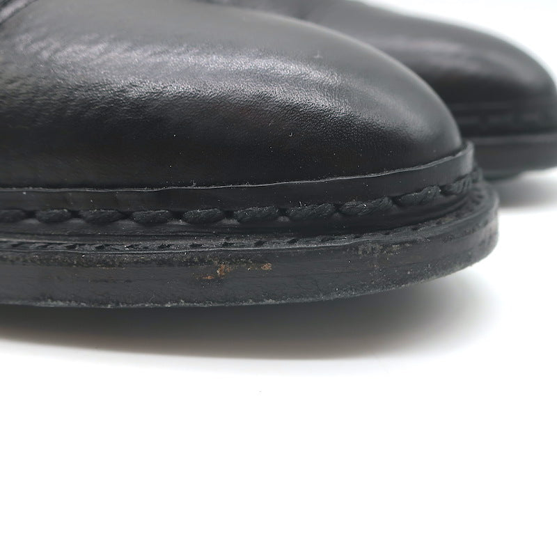 John Lobb Kilmory Derby Shoes Black Full Grain Leather Size 8