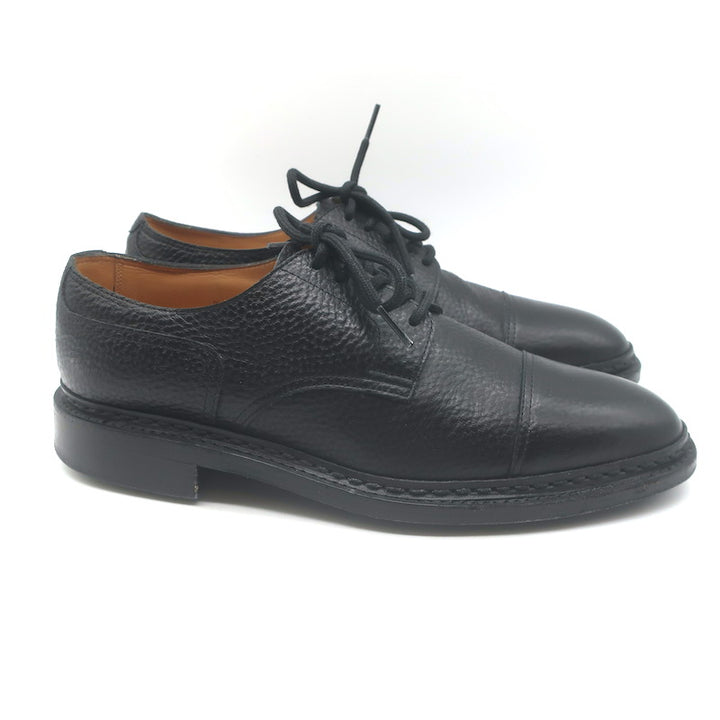 John Lobb Kilmory Derby Shoes Black Full Grain Leather Size 8