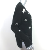 Zadig & Voltaire Mirka Stars Cashmere Cardigan Black Size Extra Small