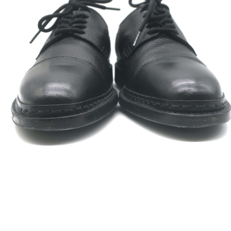 John Lobb Kilmory Derby Shoes Black Full Grain Leather Size 8