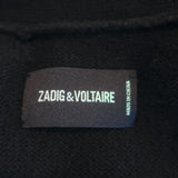 Zadig & Voltaire Mirka Stars Cashmere Cardigan Black Size Extra Small