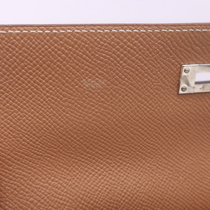 Hermes 2021 Kelly Longue Wallet Gold Epsom Leather Palladium Hardware