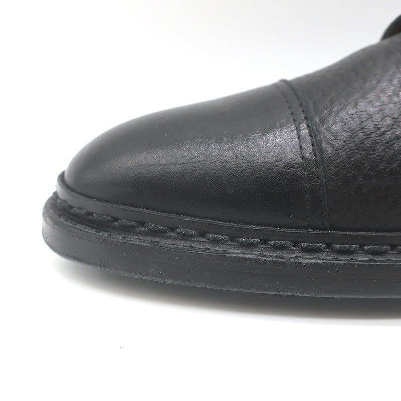 John Lobb Kilmory Derby Shoes Black Full Grain Leather Size 8