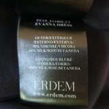 Erdem Maxi Dress Evanna Leighton Navy Tulip Print Silk Twill Size US 4 NEW