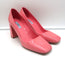 Prada Square Toe Pumps Pink Patent Leather Size 38.5 NEW
