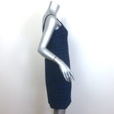 Chanel 24P Tweed Tank Dress Navy Wool-Blend Size 38 NEW