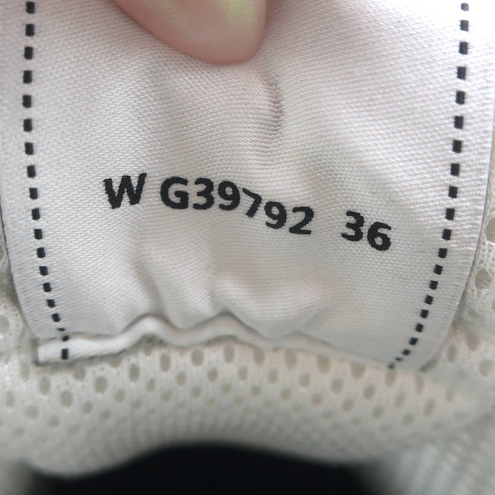 Chanel CC Runner Sneakers Silver Leather &amp; White Mesh Size 36