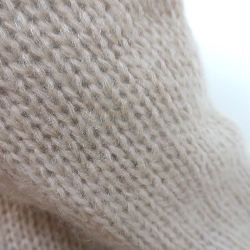 Givenchy Distressed Knit Pullover Sweater Nude Mohair-Blend Size Small