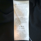 Burberry London Ruffle-Sleeve Polo Dress Black Stretch Cotton Size Medium