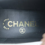 Chanel CC Penny Loafer Pumps Beige & Cream Leather Size 36 NEW