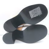 Chanel CC Penny Loafer Pumps Beige & Cream Leather Size 36 NEW