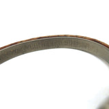 Vintage Gucci GG Bangle Bracelet Tan Snakeskin 24k Gold-Plated