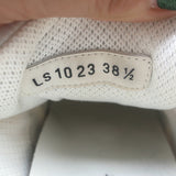 Christian Dior C'est Dior sneakers, ecru fringed suede & mesh, size 38.5, authentic pre-owned luxury with light wear