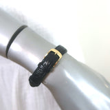 Cartier Baignoire Watch 18k Yellow Gold with Black Crocodile Band