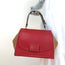 Fendi Silvana Top Handle Bag Red & Brown Leather Small Crossbody