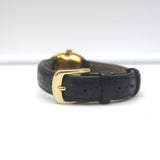Cartier Baignoire Watch 18k Yellow Gold with Black Crocodile Band