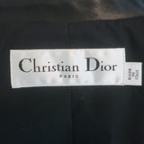 Christian Dior Lamb Leather Bar Jacket Black Size US 6 Single Breasted Blazer