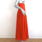 Elizabeth and James Maxi Skirt Persimmon Crepe Size Extra Small