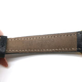 Cartier Baignoire Watch 18k Yellow Gold with Black Crocodile Band