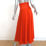 Elizabeth and James Maxi Skirt Persimmon Crepe Size Extra Small