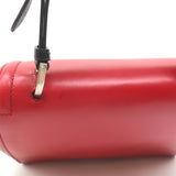 Fendi Silvana Top Handle Bag Red & Brown Leather Small Crossbody