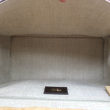 Fendi Silvana Top Handle Bag Red & Brown Leather Small Crossbody