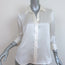 L'Agence Dani Blouse Ivory Silk Charmeuse Size Extra Small Button Down Shirt