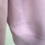 Lululemon Perfectly Oversized Cropped Crew Sweatshirt Pink Softstreme Size 2