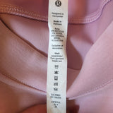 Lululemon Perfectly Oversized Cropped Crew Sweatshirt Pink Softstreme Size 2