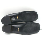 Gucci Baby Horsebit Ballet Flats Black Leather Size 38.5
