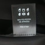 Norma Kamali Vest with Lapel Black Stretch Jersey Size Extra Small