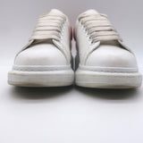 Alexander McQueen Oversized Sneakers White Leather & Red Suede Size 37.5