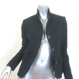 Rag & Bone Slade Blazer Black Crepe Size 0 Single Breasted Jacket