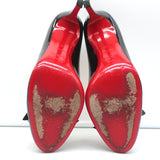 Christian Louboutin Simplenodo Bow Pumps Black Patent Leather Size 38